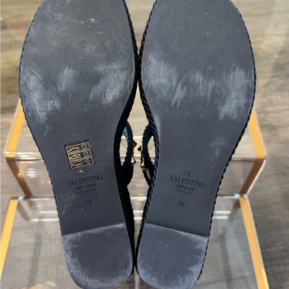 Authentic Valentino Garavani Rock Stud Wedges - Picture 8 of 9